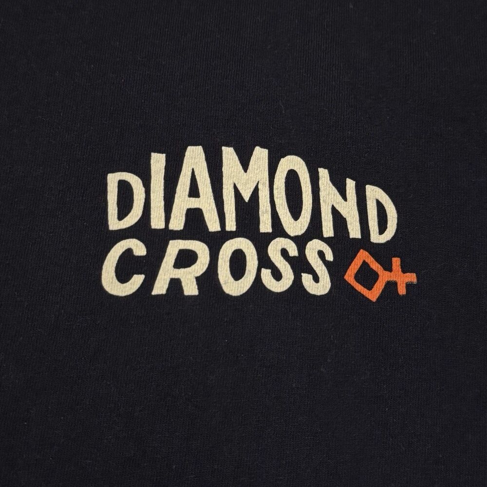 Diamond Cross Ranch Navy T Shirt Men's Size Small Jackson Hole Wyoming Cowboy - Picture 4 of 5